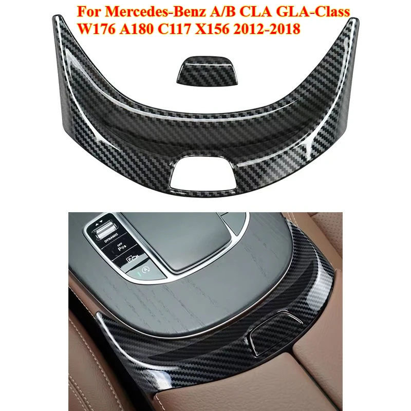 

Car Center Console Armrest Box Trim Switch Buttons Panel Cover for Mercedes-Benz A/B CLA GLA-Class W176 A180 C117 X156 2012-2018