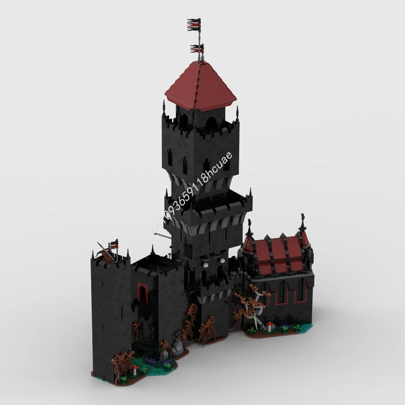 5838 Uds. MOC Night Swamp Tower Castillo modelo bloques de construcción Modular educación ensamblar juguetes idea arquitectura regalos de navidad