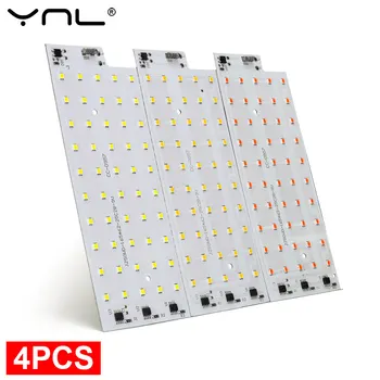 50W LED 칩 AC 220V 240V 스마트 IC LED 투광 조명, SMD 2835 LED 램프 야외 DIY LED 램프 투광 조명 스포트라이트 조명, 4 개/묶음 