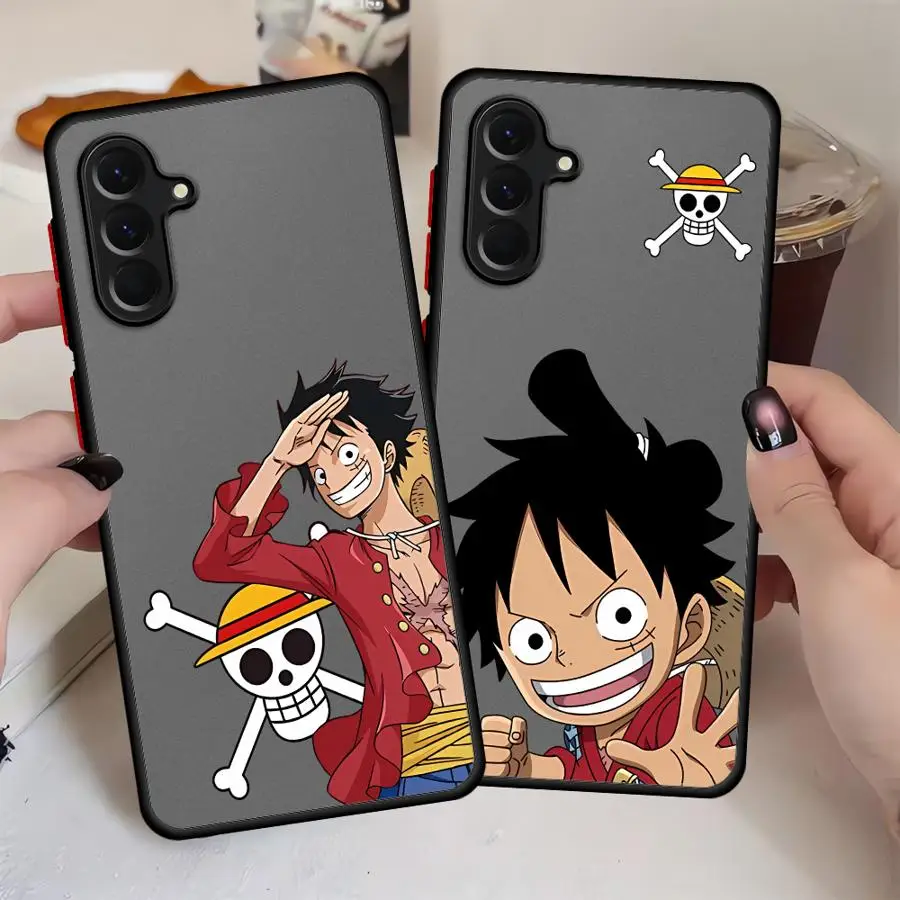 Case for Samsung Galaxy A54 A25 A26 A53 A21s A73 A52 A56 A35 A36 A34 A24 A22 Back Phone Cover One Pieces Anime