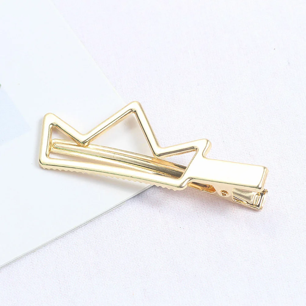 

6 PCS Metal Hairpin Duckbill Clip Alloy Barrettes Pins Bobby Clips Women for