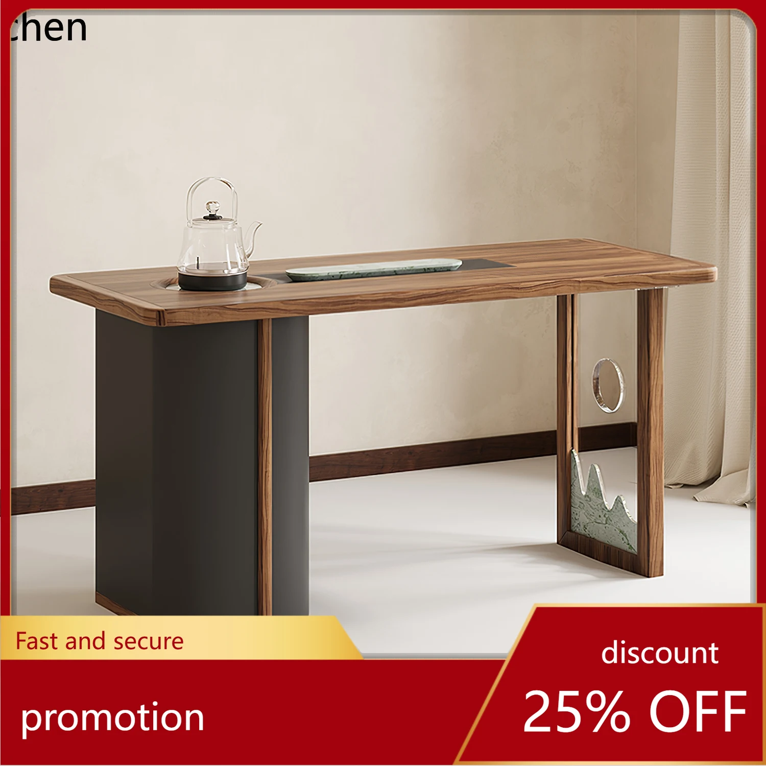 

CZ Office Living Room Home Set Tea Table High-End Table Integrated Tea Table Desk