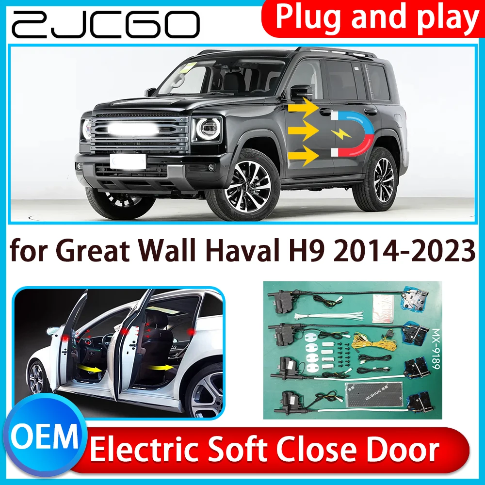 

ZCJGO for Great Wall Haval H9 2014-2023 Auto Pull Car Soft Close Kit Door Power Latch Electric Door Catch Soft Closing Assist