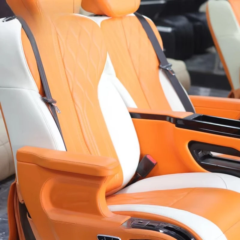 Modified Quilted Leather Car Seat Sprinter Featuring Atmosphere Light & Wireless Charging