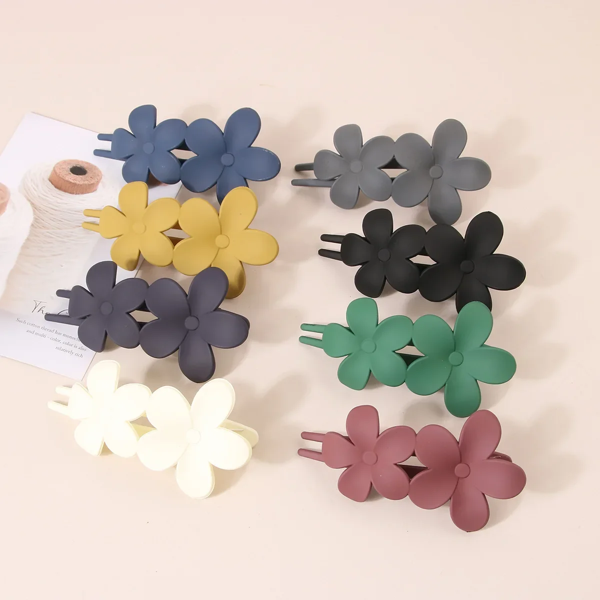 Women Hair Pin Black Korean Hair Clip Butterfly Flower Hair Claw Clip Large Duckbill Grab Clip Girls Hair Clips Hair Accessories