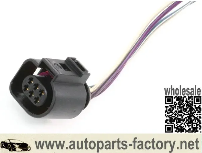 Longyue 50pcs Throttle Body Pigtail Wiring Plug For Audi TT VW Jetta Golf MK4 Beetle - 1J0973713 15cm Wire