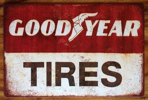 Tyres Metal Garage Sign Retro Vintage Metal Sign Petrol Oil Garage --Tin Sign