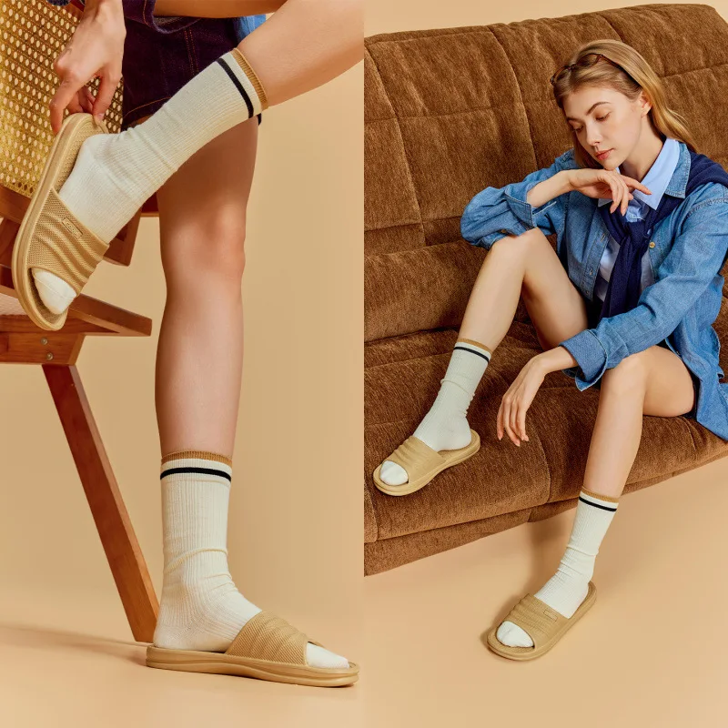 

Marrad color series slippers, silent slippers, women's indoor home use anti-slip and anti-odor flip-flops, men's