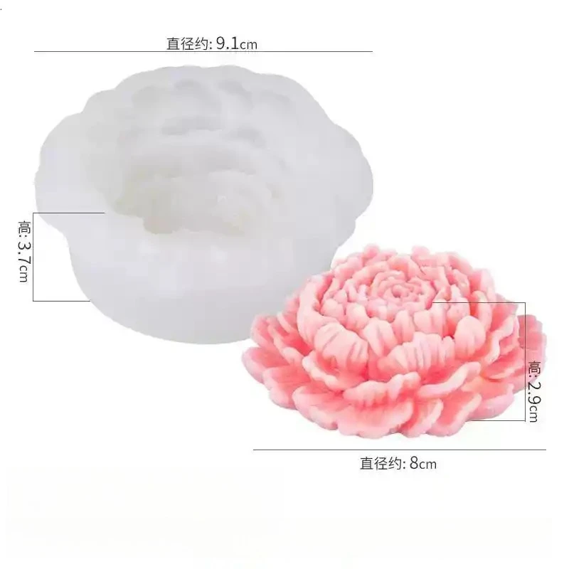 New Chinese Style Lotus Mousse Cake Silicone Mold Hotel Dessert Tea Jelly Lotus Cake and Fruit Abrasives