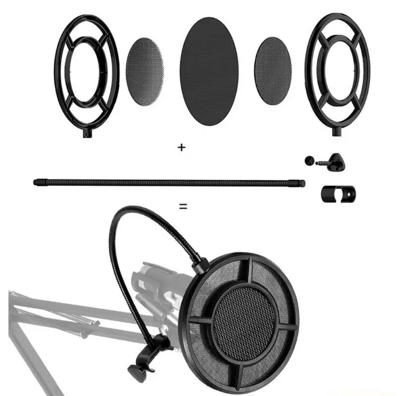 

E56B PS-1 Microphone Filter Anti-Spray Net for Studio Live Broadcast On-line Chat