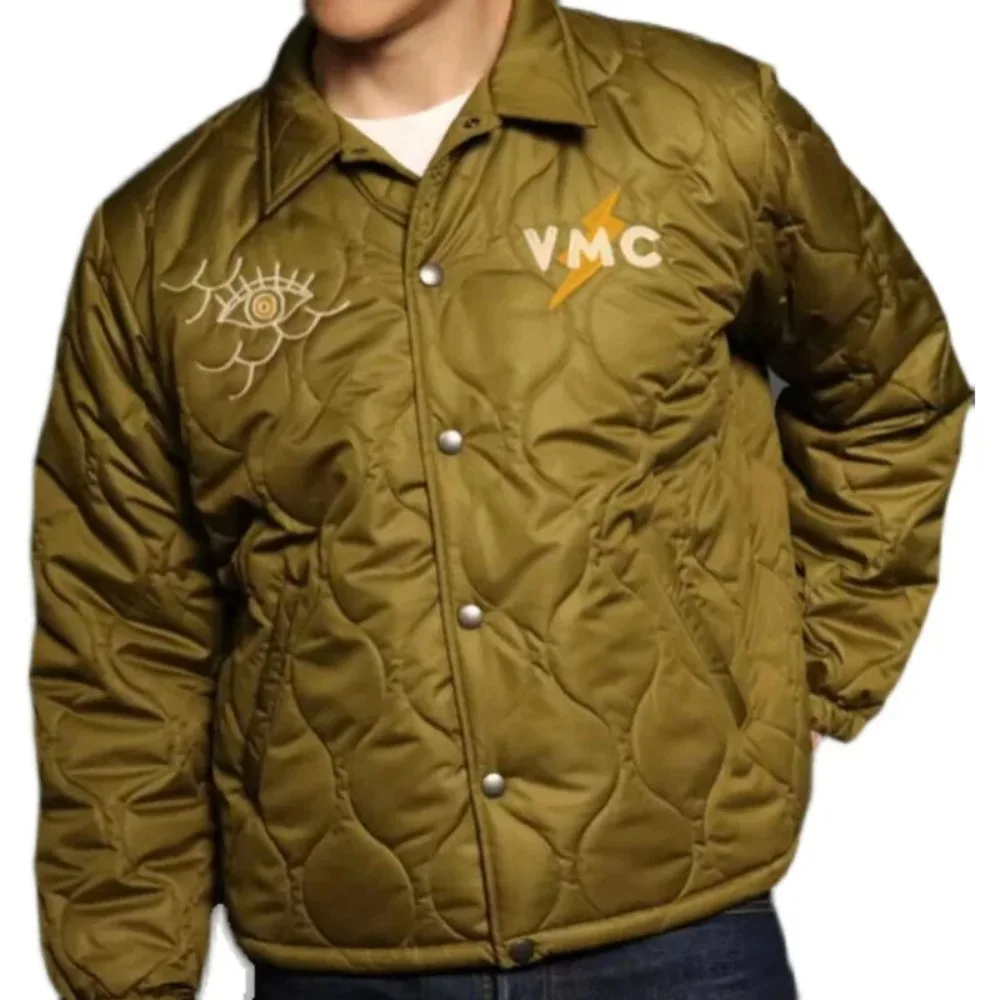 25ss Winter Production Lightning Clip Cotton Retro Handmade Jacket Embroidered Warm for Men Coat Trendy