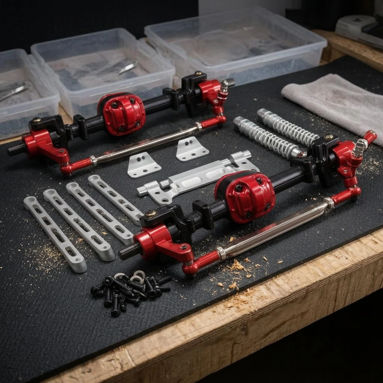 CNC加工済みアクスルアップグレード、陽極酸化処理済みアルミ - Shock Absorber Rc のレビューと価格