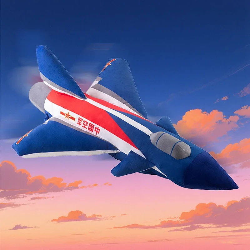 Modelo de avión muñeca colección de entusiastas militares regalo para niño J-10 juguete de peluche de combate PLAAF avión de combate almohada de felpa