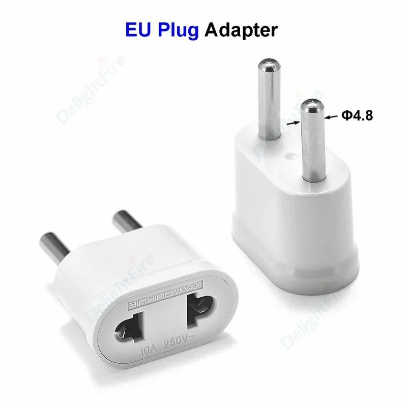 Tomada do adaptador de alimentação UE, EUA para UE Plug, Conversor, Tomadas De Viagem, Tomada Do Carregador