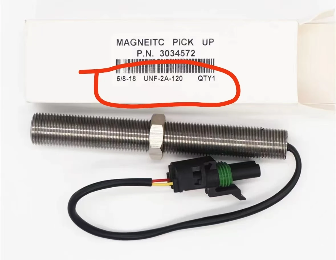 kit xeon 3034572 5/8 80mm 5/8 120mm Magnetic Pickup MPU Generator Speed Sensor Rotational Speed Sensor RPM