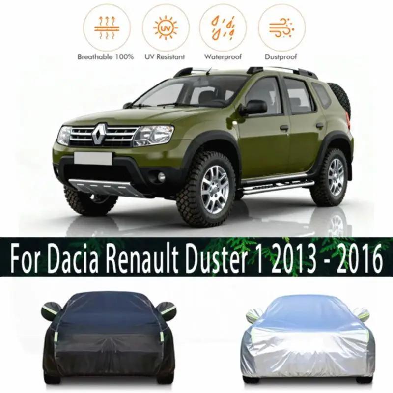 

Полный снежный чехол для Dacia Renault Duster 1, водонепроницаемые пылезащитные автомобильные чехлы