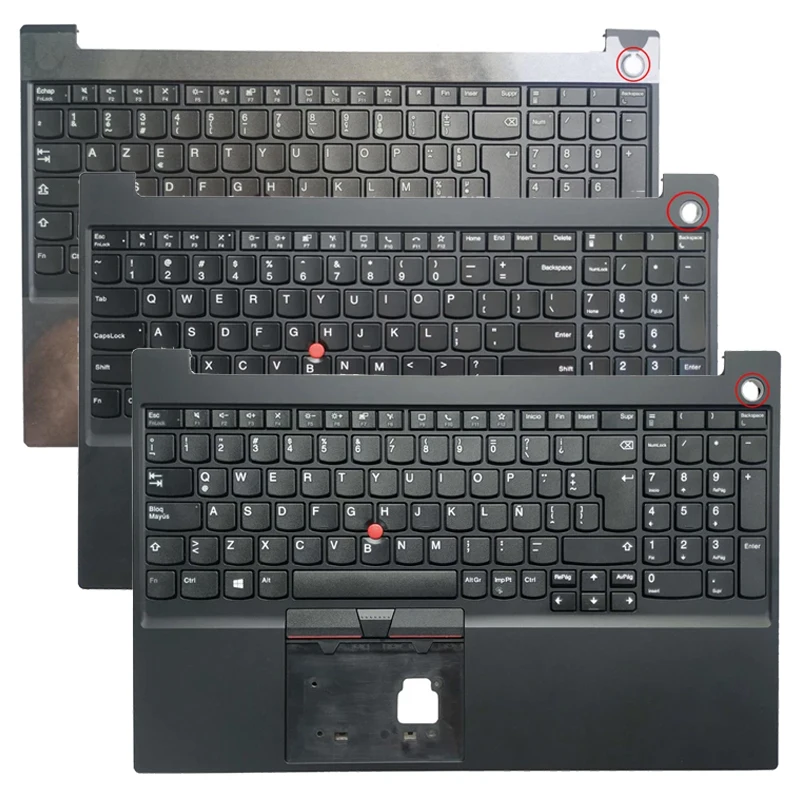 

NEW FOR Lenovo Thinkpad E15 Gen 2 US/Latin/Spanish/French AZERTY laptop keyboard palmrest upper cover