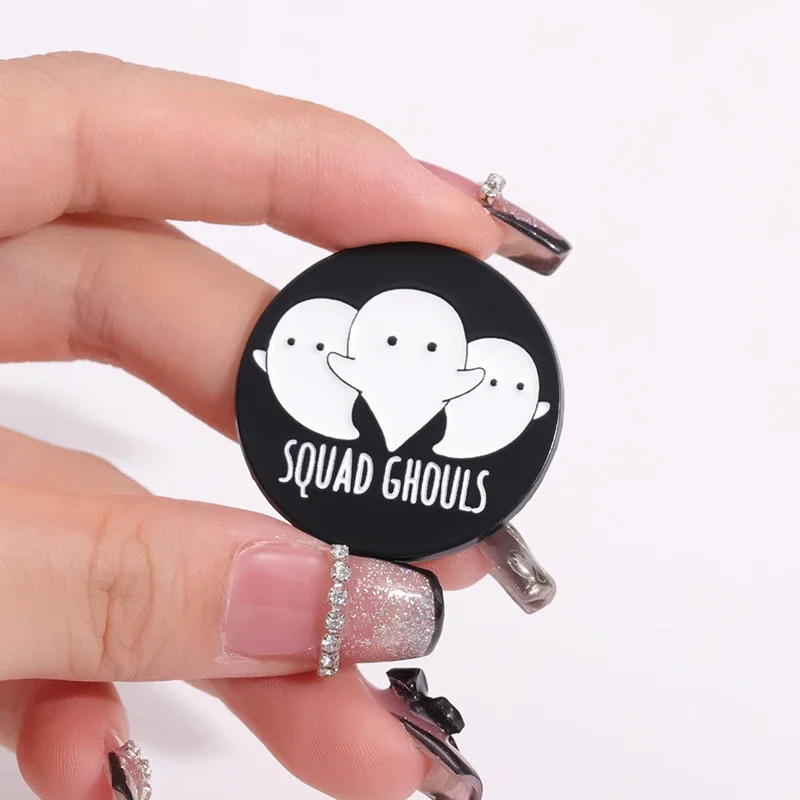 SQUAD GHOULS-Alfileres esmaltados para Halloween, ropa, mochila, sombrero, broches de Metal, insignias de solapa, joyería divertida, regalo para amigos, venta al por mayor