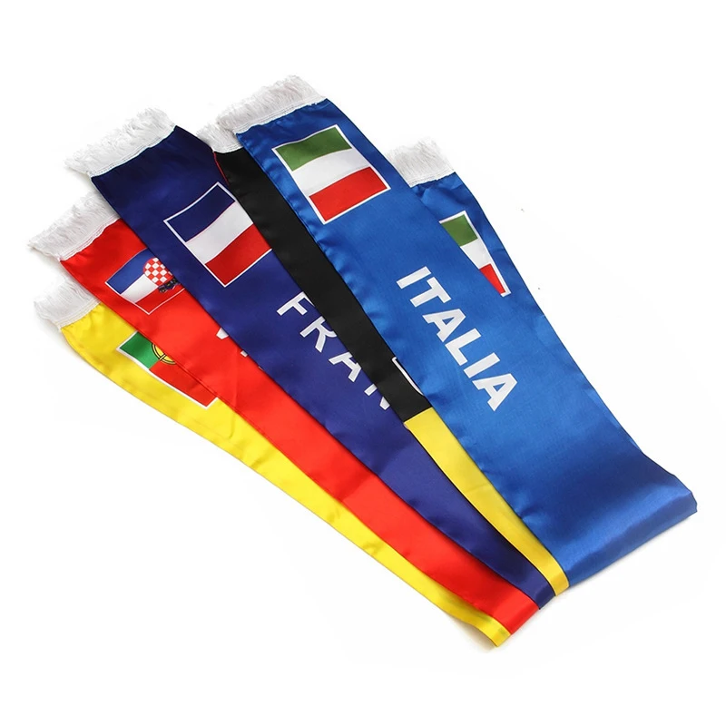 Aerlxemrbrae 15*150cm    Customized Scarf Flag  High Quality Polyester Banner Festival Party Football Sports Decoration