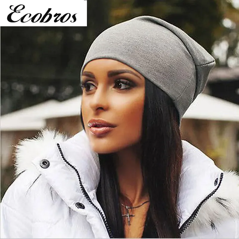 New Fashion Men Women Beanie Top Quality Solid Color Hip-hop Slouch Unisex Knitted Cap Winter Hat Beanies Chapeu