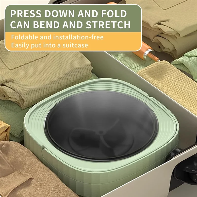 أجهزة المتسوق 6L غسالة صغيرة سلة سحب المحمولة طوي غسالة Forapartment النوم Trave للتنظيف العميق