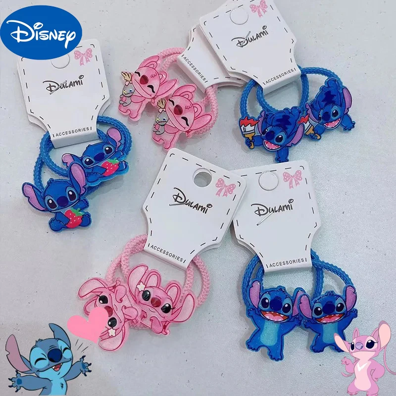 Disney Stitch Cartoon Frusta Elastico Ragazza Acrilico Fascia per capelli di alta qualità Decorazione Fascia per capelli Cartone animato Accessorio per capelli carino Regali