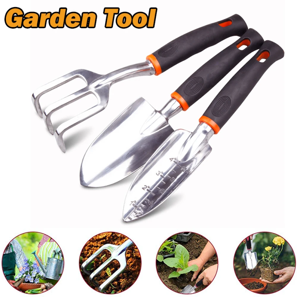 1pcs/Set Mini Gardening Tools Stainless Steel Potted Plants Shovel Rake Spade for Flowers Potted Plant Garden Supplies