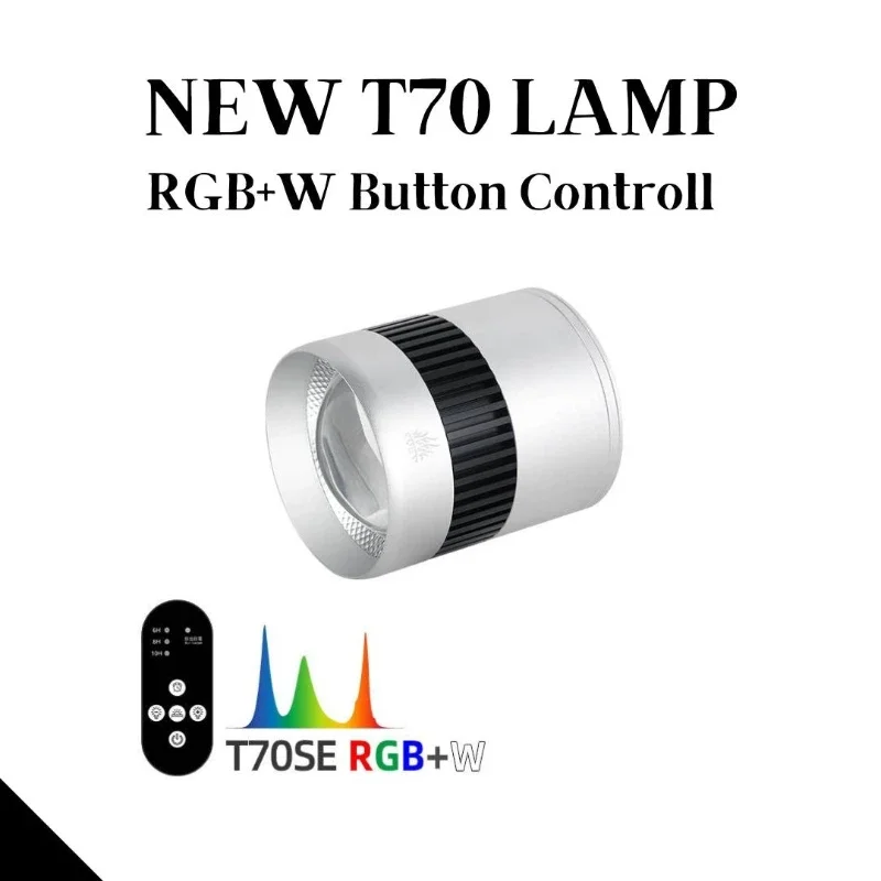 WEEK AQUA T70SE RGB + W 70W edición de botones luz de luna Led de alta potencia luz de acuario espectro completo plantas acuáticas de agua dulce