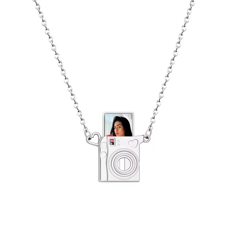 Benutzerdefinierte Fotoprojektionskamera-Halskette, personalisierte Projektions-Halskette mit Bild im Inneren, Geschenke für Frauen, Mutter, Freundin, Ehefrau – Detail 12