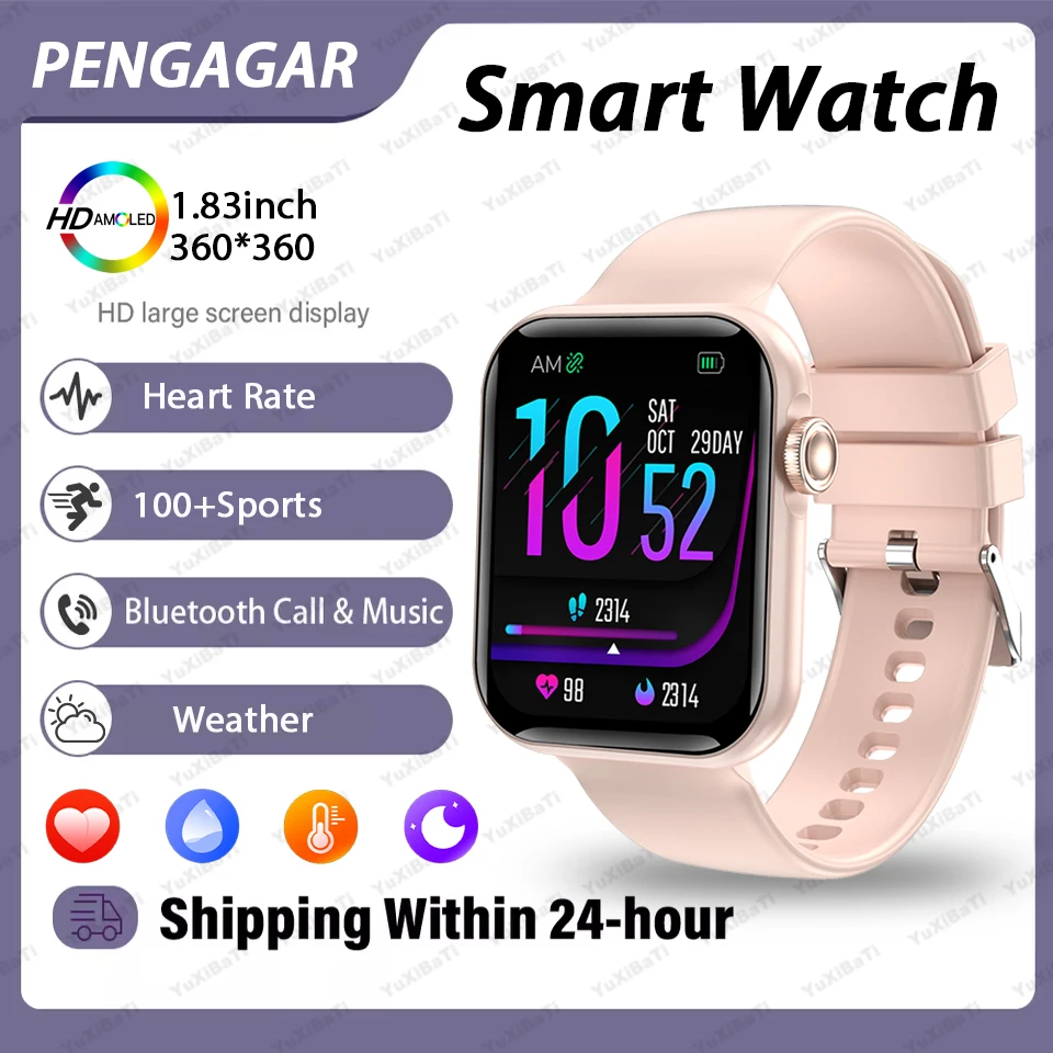 

For Android Xiaomi Sport GPS Smart Watch Women 1.83'' HD AMOLED Full Touch Screen IP68 Waterproof Bluetooth Call Smartwatch 2025