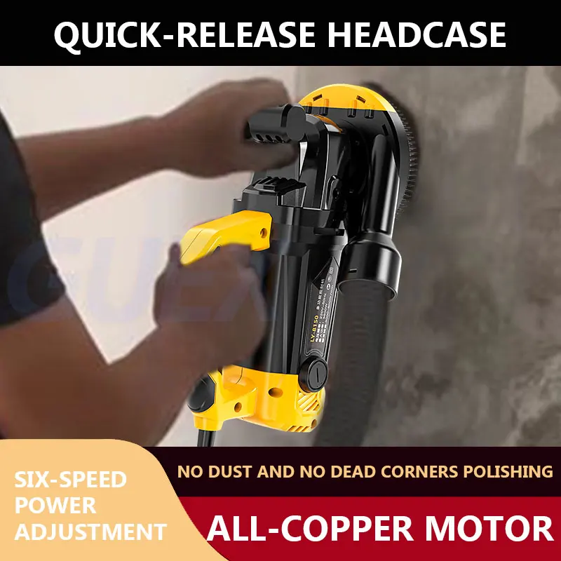 Handheld dust-free polishing machine Electric floor grinder sander for polishing and renovating edged concrete cement floors