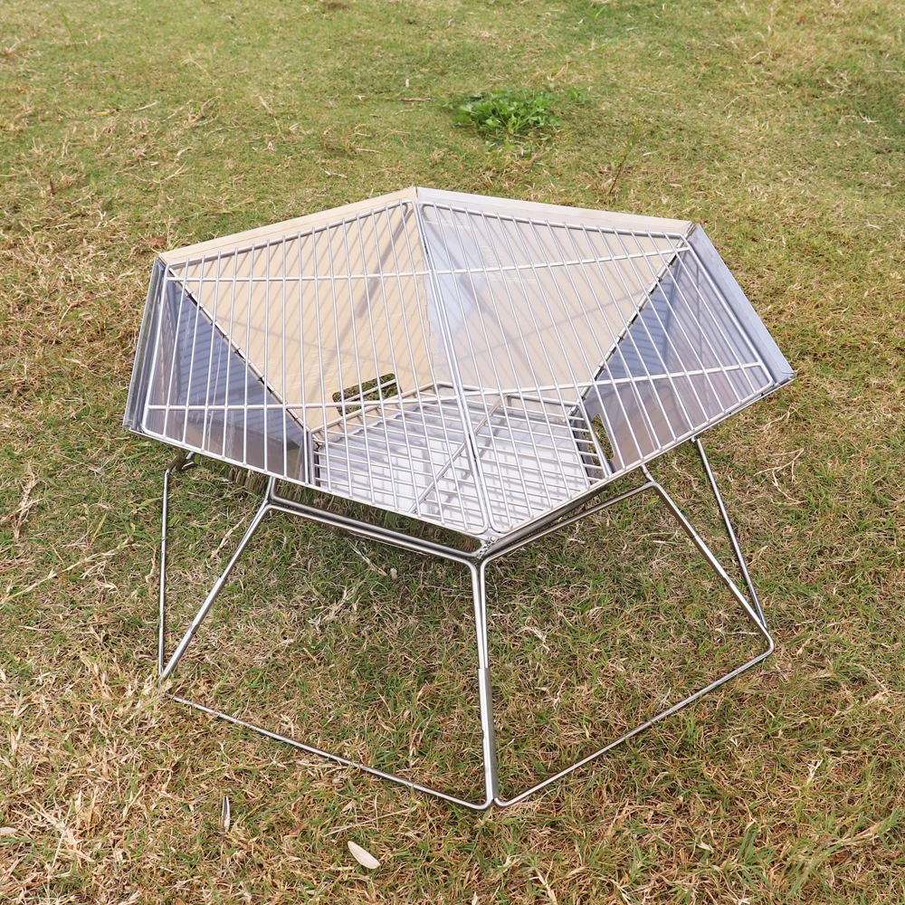 

Folding Grill Barbecue Stove Firewood 캠핑 버너 Outdoor Picnic Cookware Accessories Portable Stainless Steel Table Heater 캠핑용품