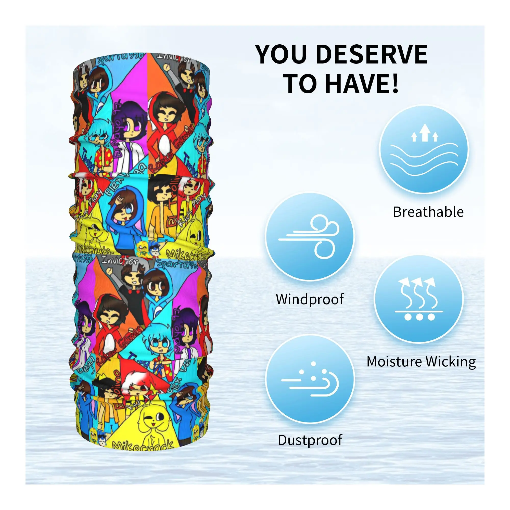 Compas Family Bandana Nekhoes Bedrukte wikkelsjaal Multifunctionele bivakmuts Buitensporten voor heren Dames Volwassen het hele seizoen