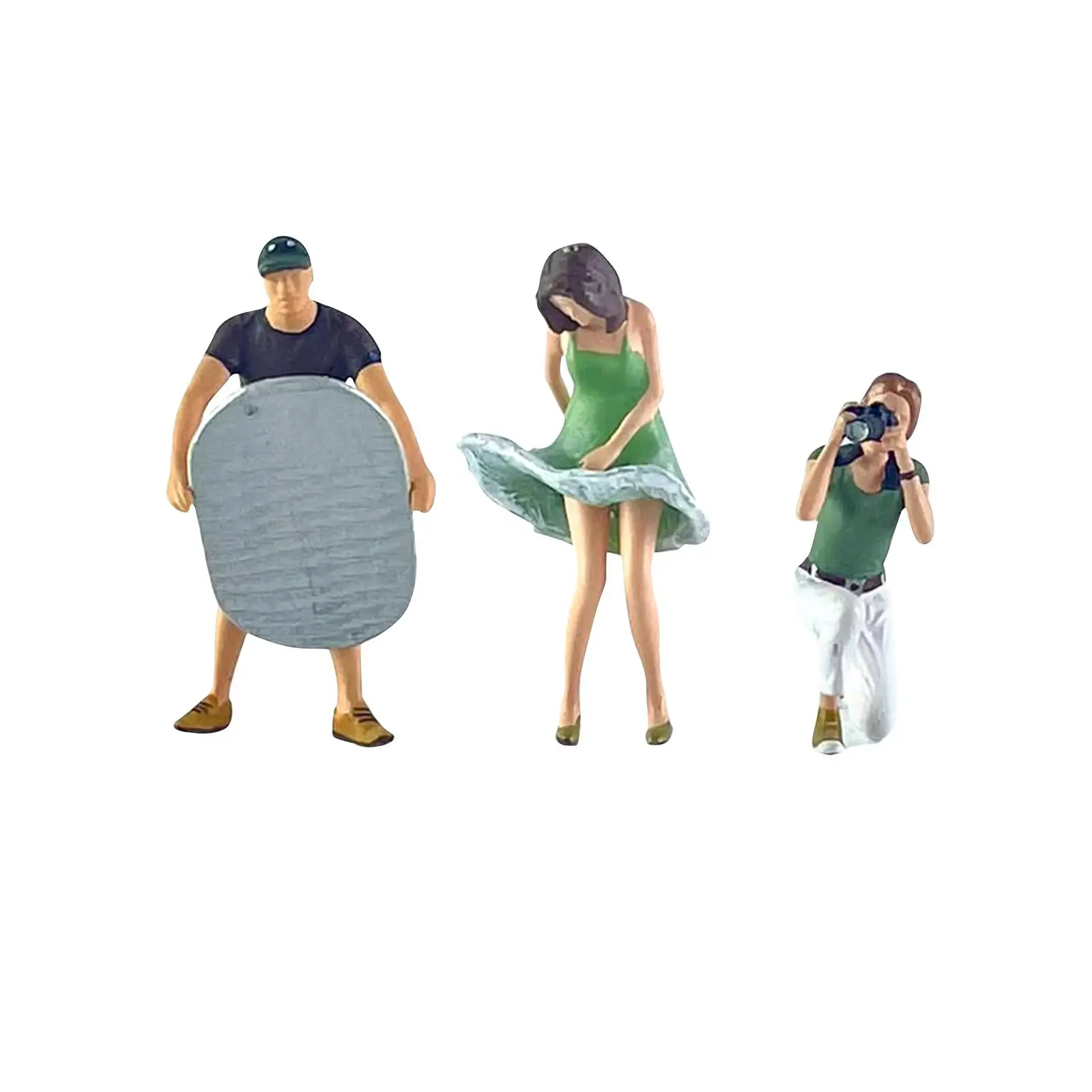 

1/64 Scale People Figure Miniature for Photography Props DIY Scene Dollhouse