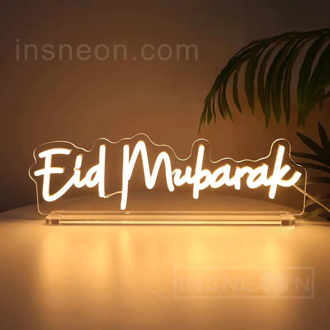 Eid Mubarak Neon Sign Festival Neon Signs Led Light Home Bedroom Wall Decor Festival Party Decor Crescent Islamic Gifts Neon Art