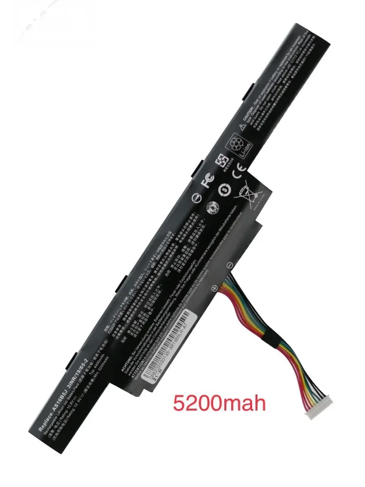 12.6V 5200mAh New AS16B5J AS16B8J Laptop Battery For Acer Aspire F15 F5-573G E15 E5-575G-51VI/53VG