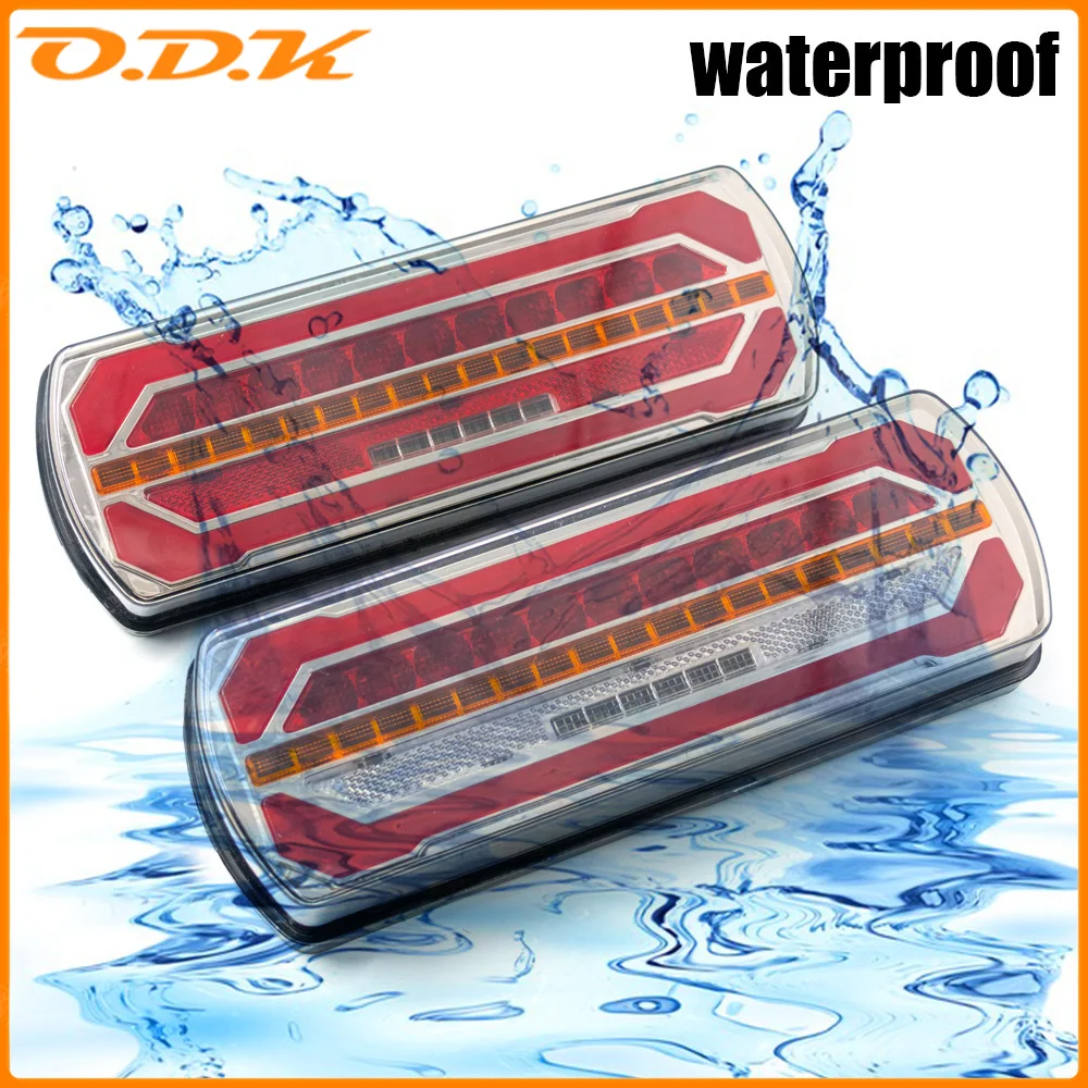 

12V 24V LED Combination Tail Light Turn Signal Reverse Rear Lamp Waterproof Trailer Truck Caravan Reflector LED Car Brake light