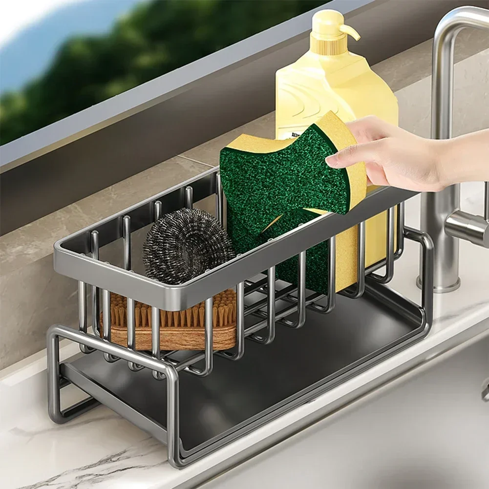 

Sponge Frame Holder Kitchen Storage Stainless Steel For Kitchen Organization High Quality Sponge Holder Organization