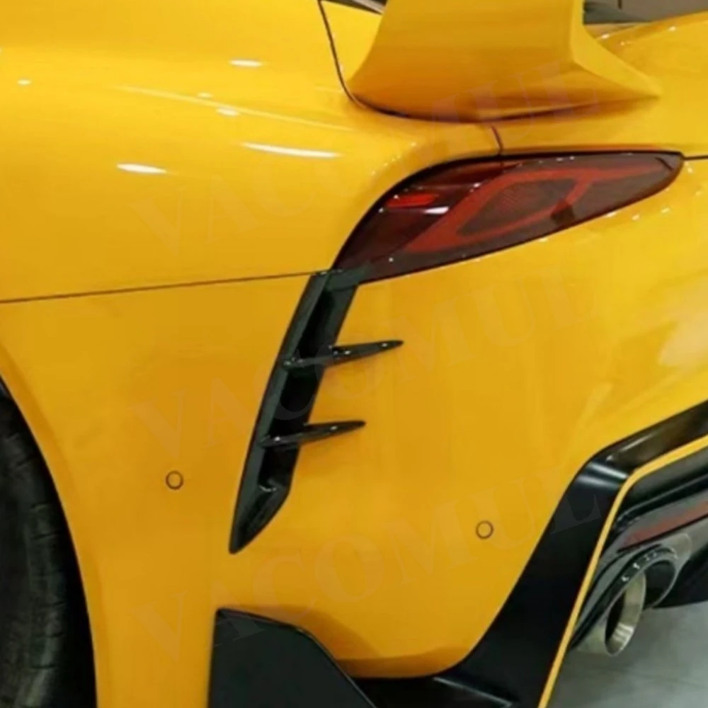 

VACOMUL for Toyota SUPRA A90 A91 2019-2024 Carbon Fiber Rear Bumper Lip Splitters Flaps Rear Canards Car Styling Exterior Trims