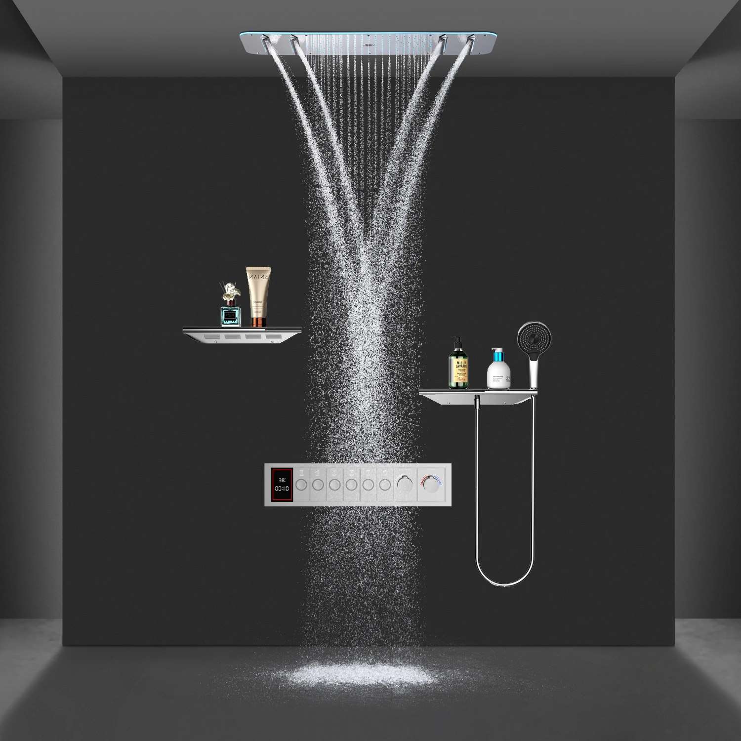 Badkamer LED Doucheset 900*300 - Led Rainfall Shower Head Waterfall recensie en prijs