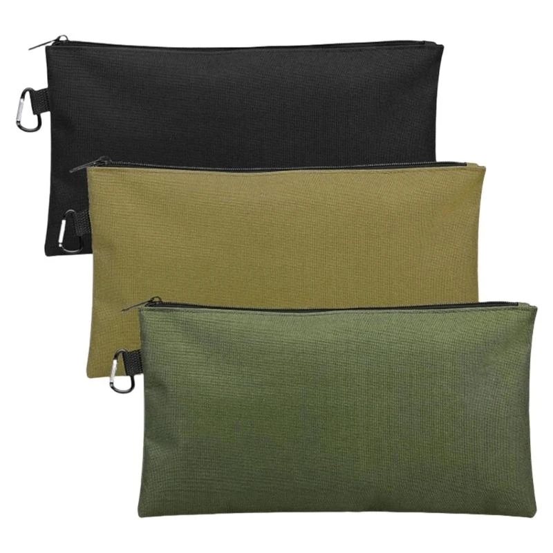 3Pcs Heavy Duty Oxford Cloth Electrician Tool Bag With Large Capacity Zippered Tool Bag for Electrician Carry .Y5GA