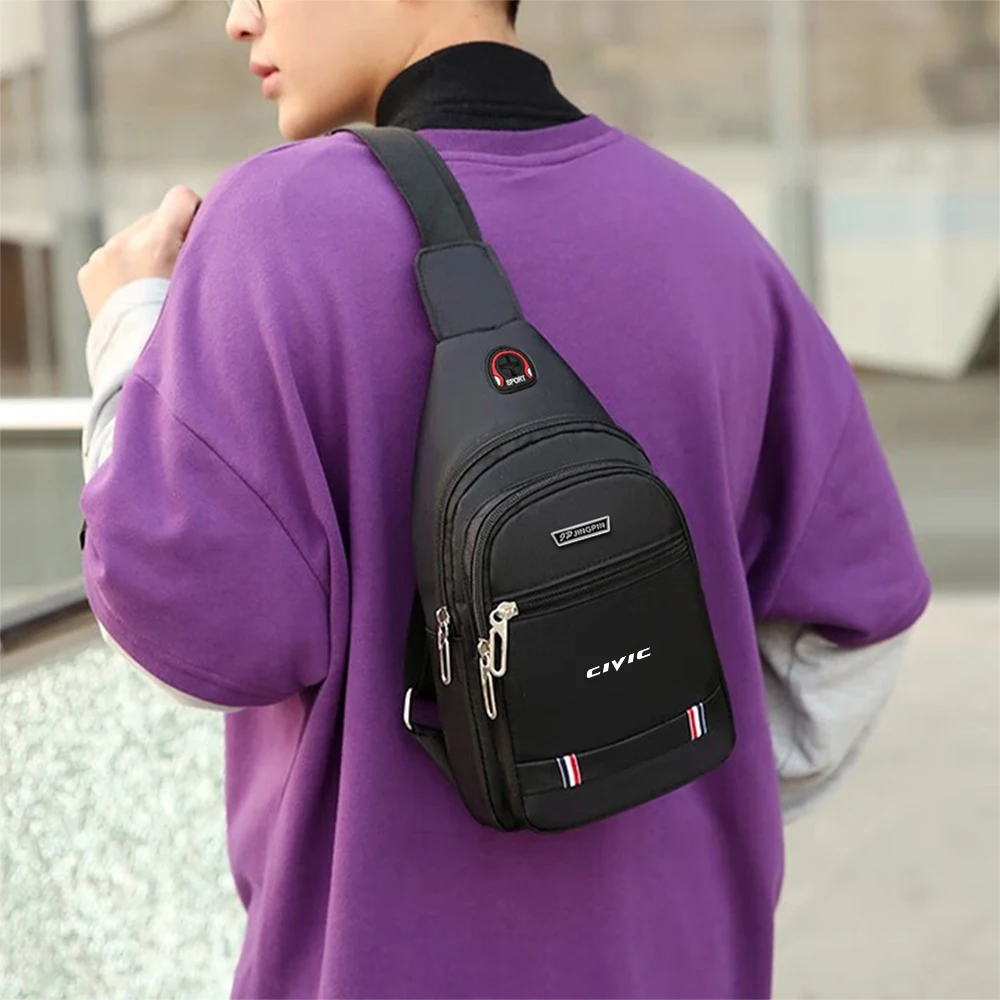 Sac à bandoulière en cuir, sac de voyage, porte-monnaie pour carte d'identité de crédit, sac pour Honda Civic Accord Fit Crv Jazz City CR-Z Element Insight