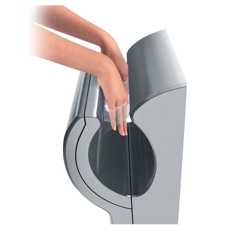 Touch Free Airblade Jet Hand Drier Commercial High Traffic Jet Air Force Low Noise Automatic Hand Dryer Commercial Use