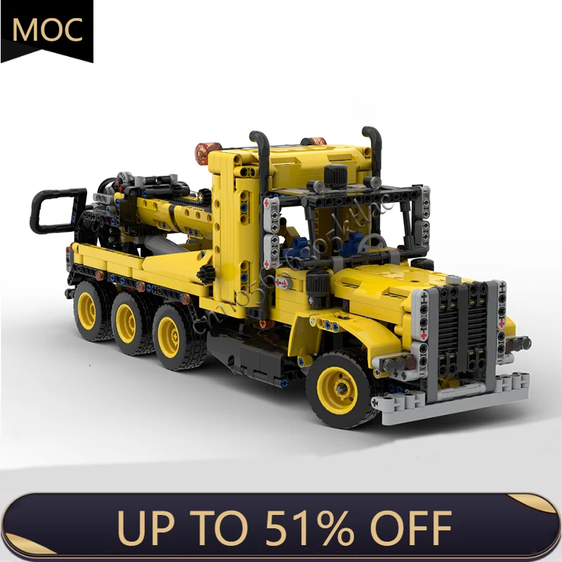 

1172 PCS MOC City Engineering Series Heavy Duty Crane Truck Model Technology Building Block Creative Children Toy Christmas Gift