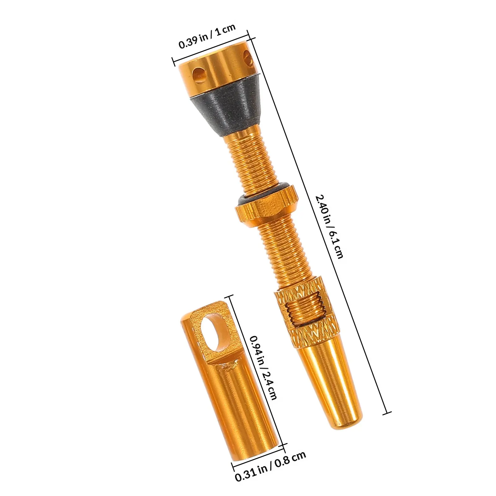 4Pcs Bicycle Vacuum Valve Cnc Machined Valve Adapter Kit Tubeless Tire Stem Repair Tool Air Compressor Accessories