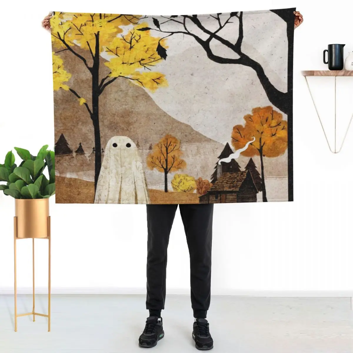 Walter in Autumn Throw Blanket Hair Hairys warm for winter christmas gifts Weighted anime Blankets