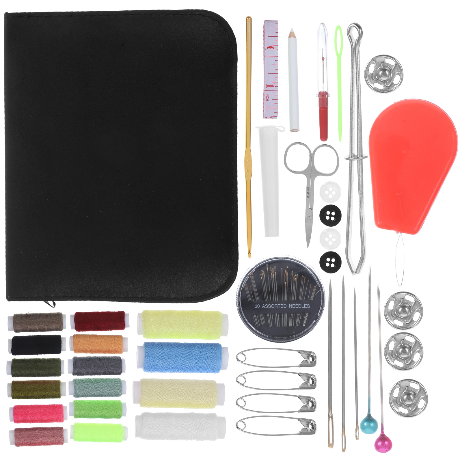 

79pcs Kit Accessories Portable Kit Set Compact Accessories Sewing Needles Tools Emergency Repair Home Travel Use 79 Piece Sewing
