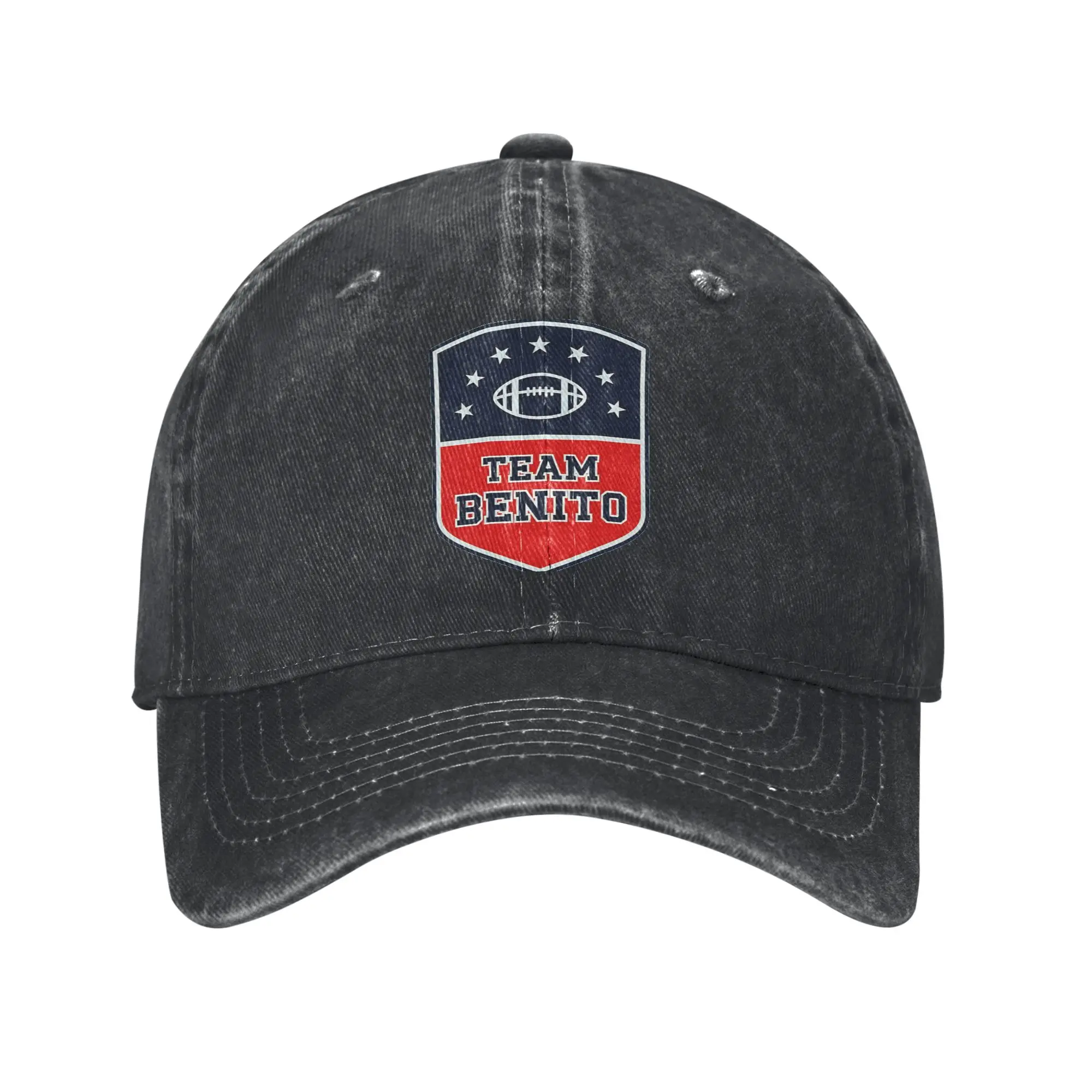 Team Benito Bad Bunny Baseball Cap Fashion Distressed Cotton  Snapback Cap for Men Women Outdoor Summer Gift Caps Hat