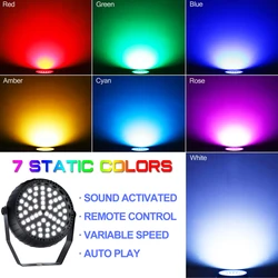 LED RGB luci stroboscopiche 54pcs 5050 LED Halloween Party Disco DJ Holiday Christmas Music Club Sound Activated Stage Lighting Effect