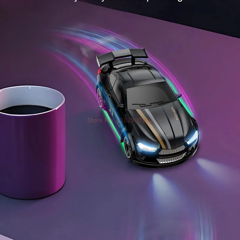 1:64 Scale Desktop Drift Car Four-Wheel Drive Miniature Racing Toy for Kids with Rechargeable Battery Ideal Holiday Gift